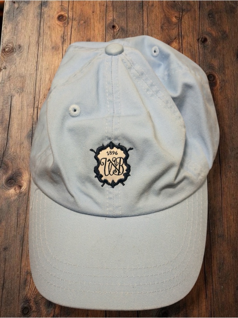 Vintage Imperial Light Blue 1896 WB Embroidered Golf Dad Hat